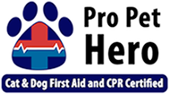 Certified in First Aid by Pro Pet Hero